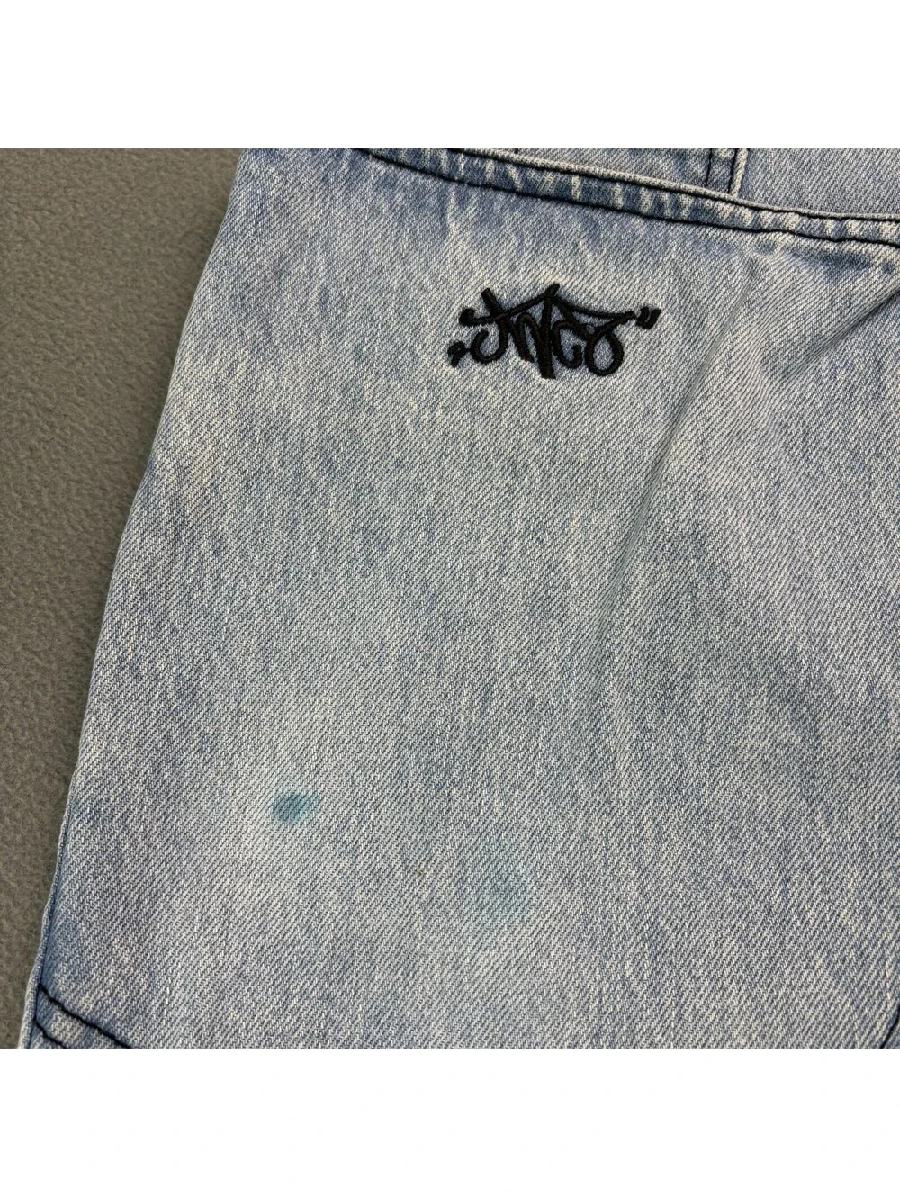 Vintage Jnco Baggy Cut Off Denim Jean Shorts Size 36 (Fit 34 in.) Blue
